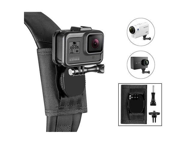 Backpack Strap Shoulder Chest Mount Compatible with GoPro AKASO OSMO Action Camera for Climbing Walking on Foot Accessory
