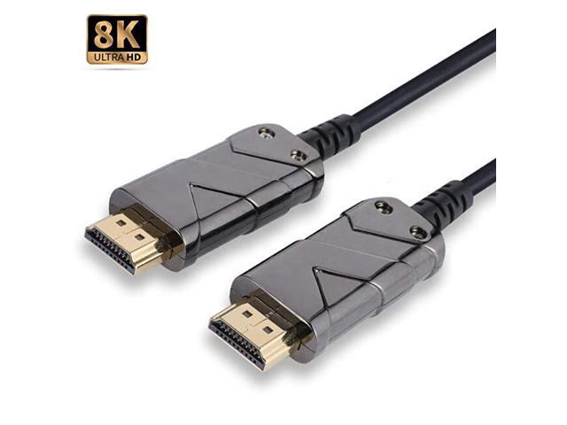 8K HDMI 21 Fiber Optic Cable 75ft CL3 Rated Supports 48Gbps Ultra High Speed 10K 8K 5K 4K at 120Hz 60Hz eARC Dynamic HDR Dolby Atom Safe for inWall