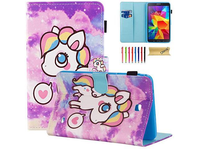 T330 CaseGalaxy Tab 4 80 Case PU Leather Wallet Flip Kickstand Case with Auto SleepWake Feature Card Slot Magnetic Buckle for Samsung Galaxy Tab 4