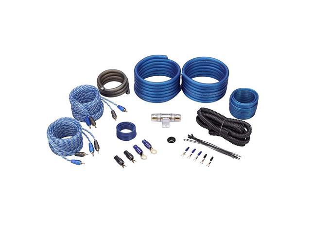 RWK42 4 Gauge 4 Chan Car Amp Wiring Installation Wire Kit 2 RCAs