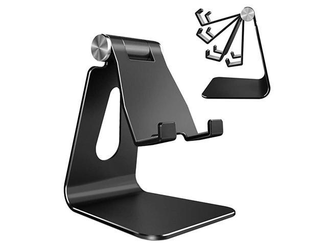 Adjustable Cell Phone Stand Phone Stand Cradle Dock Holder Aluminum Desktop Stand Compatible with Phone Xs Max Xr 8 7 6 6s Plus SE Charging