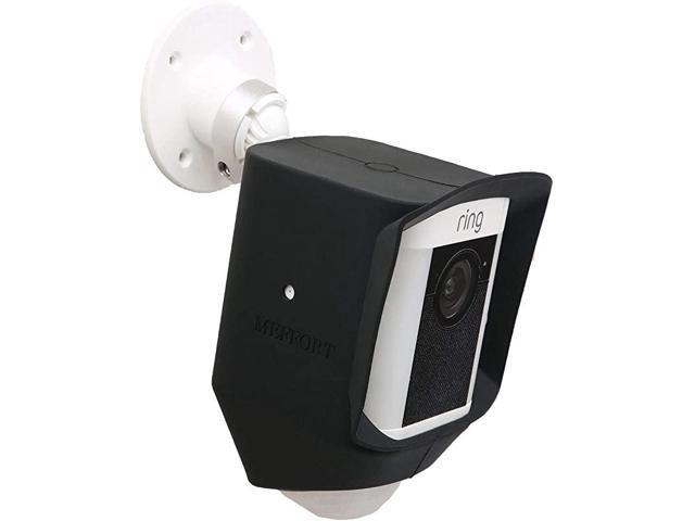 Skin Case Cover for Ring Spotlight Cam Battery or Solar Offer Sun Glare UV Weather Protection Disguise Spot Light Security Camera Black