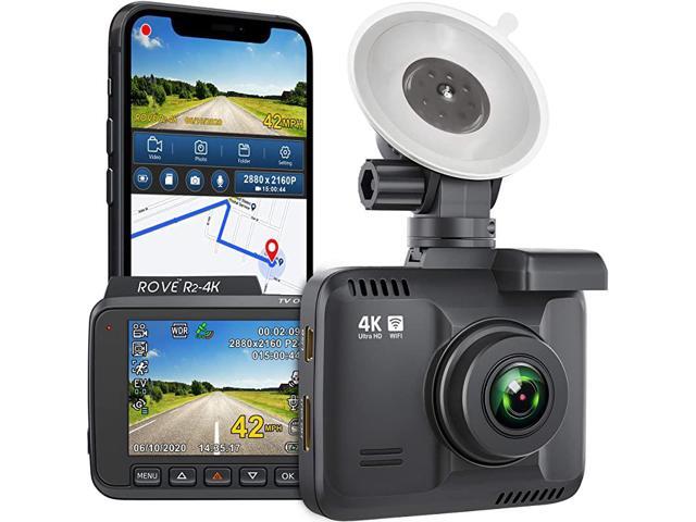 R2 4K Dash Cam Built in WiFi GPS Car Dashboard Camera Recorder with UHD 2160P 24 LCD 150° Wide Angle WDR Night Vision