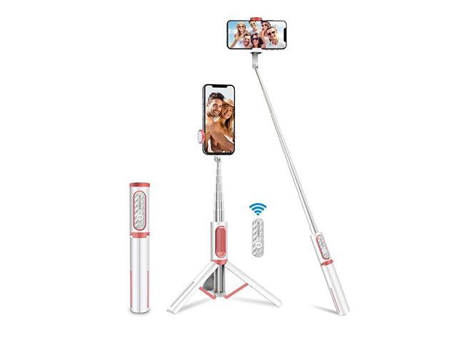 Bluetooth Selfie Stick Tripod Mini Lightweight Extendable Aluminum Selfie Stick with Wireless Remote for iPhone 1111 ProXS MAXXRXSX88 Plus77 Plus