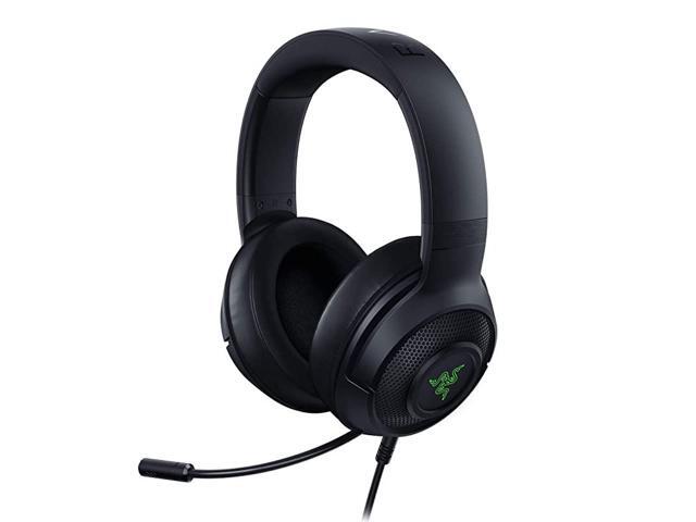 Kraken X USB Ultralight Gaming Headset 71 Surround Sound Lightweight Frame Green Logo Lighting Integrated Audio Controls Bendable Cardioid