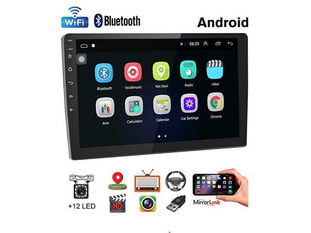 Stereo Double Din Android Navigation Stereo 10 Inch HD Touch Screen in Dash Stereo with Bluetooth GPS WiFi FM Radio Support Mirror Link Steering