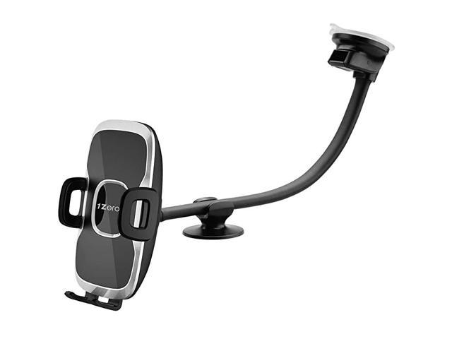 NeweggBusiness - Car Truck Phone Mount Holder with 13Inch Gooseneck Long  Arm Windshield Dashboard Mobile Holders w IndustrialStrength Suction Cup  AntiShake Stabilizer Compatible All Cell Phones iPhone
