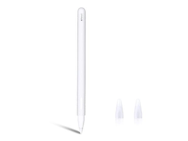 Silicone Case Compatible with New Apple Pencil 2nd Generation Protective AntiSlip Grip Sleeve with Nib Cover 2 Pieces Do not Affect for Pencil Mode