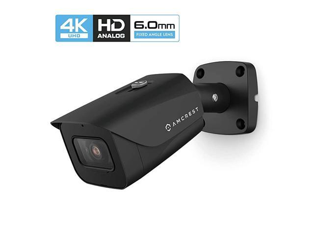 ProHD 4K Bullet Outdoor Security Camera 4K 8Megapixel Analog Camera 130ft Night Vision IP67 Weatherproof Housing 6mm Lens 55° Narrow Angle Builtin