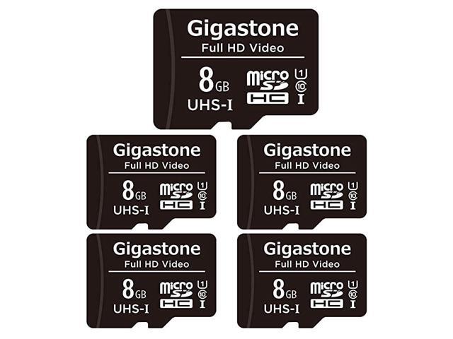 8GB 5Pack Micro SD Card Full HD Video Surveillance Security Cam Action Camera Drone 80MBs Micro SDHC UHSI U1 C10 Class 10