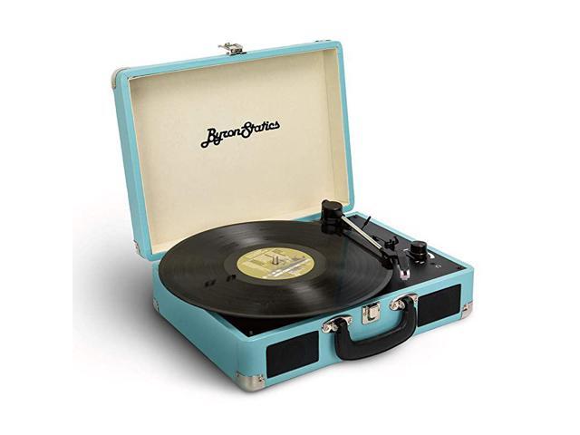 Vinyl Record Player 3 Speed Turntable Record Player with 2 Built in Stereo Speakers Replacement Needle Supports RCA Line Out AUX in Headphone Jack