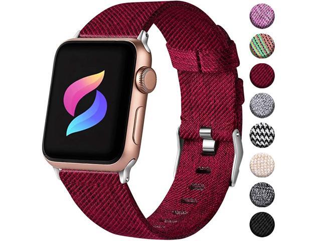 Fabric Compatible for Apple Watch Band Series 6 Series 54 40mm Soft Accessories for Apple watch SE iwatch bands 38mm womens Cloth for Apple Watch