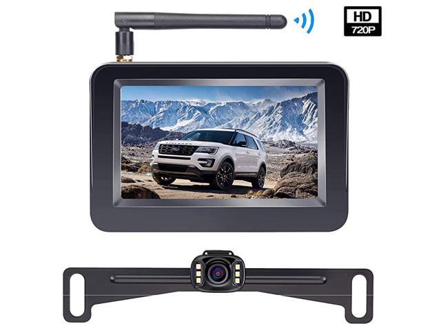 Wireless Backup Camera with 43 Inch TFT Monitor Kit Stable Signal Transmission RearFront View Camera for CarsMinivansSUVsUTVs V11