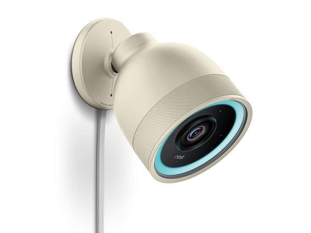 Google Nest Cam IQ Outdoor Security Camera Cover Classic White Infrared LED Visible Holes for MicrophoneSpeaker Camouflage Easy Installation