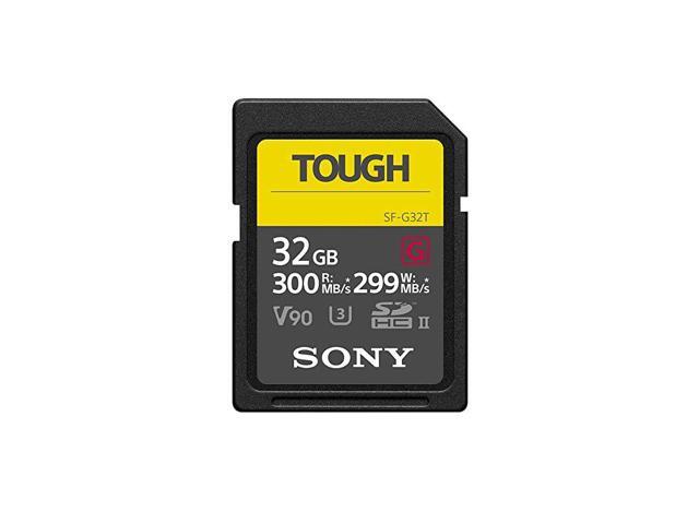 SFG32TT1 Tough High Performance SDXC UHSII Class 10 U3 Flash Memory Card with Blazing Fast Read Speed up to 300MBs 32GB Black