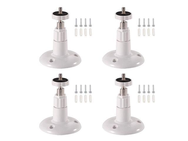 4 Pack Metal Wall Mount OutdoorIndoor Compatible with ArloArlo ProPro 2Arlo UltraArlo Go Security Camera 360 Degree Adjustable Ceiling Mount for