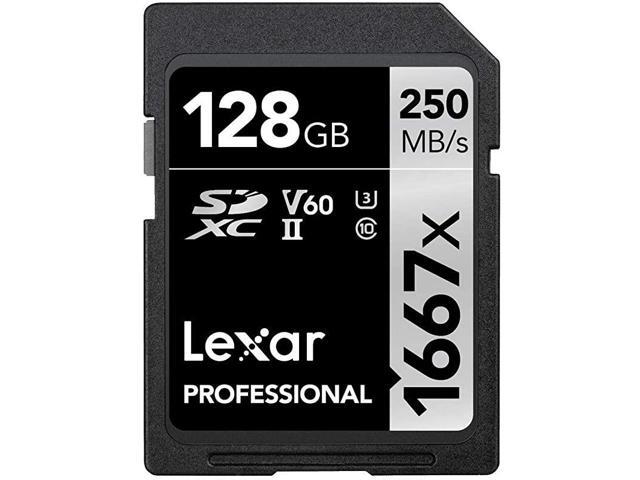 Professional 1667X 128GB SDXC UhsIIU3 Card LSD128CBNA1667