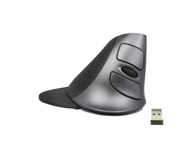 Scroll Endurance Wireless Mouse Ergonomic Vertical USB Mouse with Adjustable Sensitivity 60010001600 DPI Removable Palm Rest Thumb Buttons Reduces