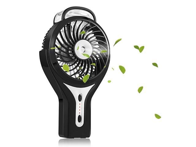 Misting Fan ® Mini USB Handheld Humidifier Mist Water Spray Air Condictioning Moisturizing Fan Portable Face Spray Mist Humidifier Black