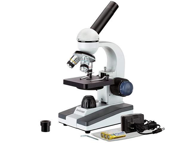 M150CI 40X1000X AllMetal Optical Glass Lenses Cordless LED Student Biological Compound Microscope