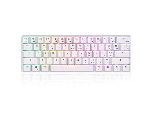RK61 RGB WirelessWired 60 Compact Mechanical Keyboard61 Keys Bluetooth Small Portable Gaming Office Keyboard with Rechargeable Battery for Windows