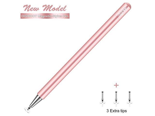 Stylus for iPad Touch Screens Stylus Pen with Magnetism Cover Cap Universal for AppleiPhoneIpad proMiniAirAndroidSurface with 3 Replacement Tips