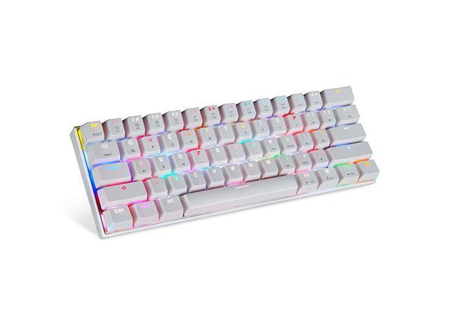 WiredWireless 30 Mechanical Keyboard 60 Compact 61 Keys RGB Backlit TypeC GamingOffice Keyboard for PCMacLinuxiPadiPhoneSmartphoneLaptop Blue Switch