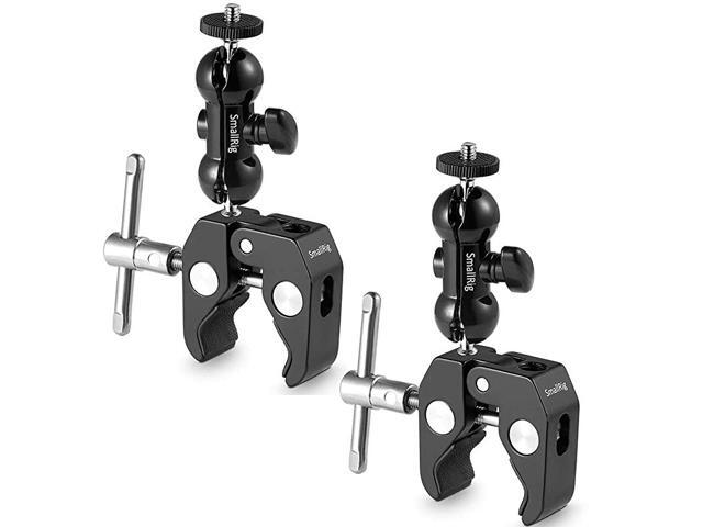 Cool Ballhead Arm Super Clamp Mount MultiFunction Double Ball Adapter with Bottom Clamp for RoninM Ronin MX Freefly MOVI 2 PcsPack KBUM2731