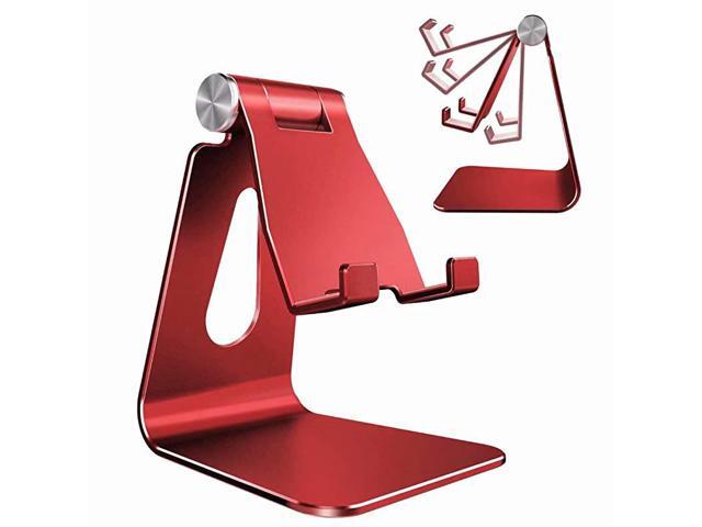 Adjustable Cell Phone Stand Phone Stand Cradle Dock Holder Aluminum Desktop Stand Compatible with iPhone Xs Max Xr 8 7 6 6s Plus 5s Charging