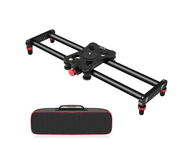 Camera Slider 16 inches40 Centimeters Adjustable Carbon Fiber Camera Dolly Track Slider Video Stabilizer Rail for Camera DSLR Video Movie