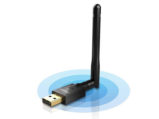 Wifi Adapter 600Mbps 20 Wifi Dongle 80211 AC Wireless Network Adapter with Dual Band 24GHz150Mbps+5Ghz433Mbps 2DBI High Gain Antenna for Desktop