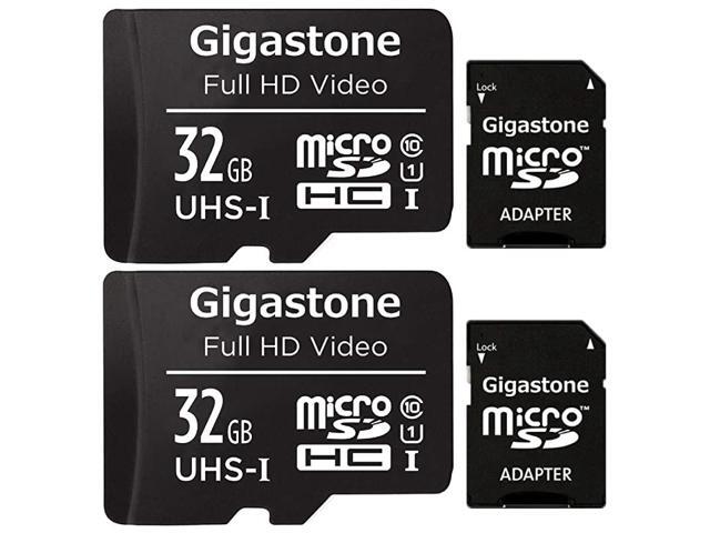 32GB 2Pack Micro SD Card FHD Video Surveillance Security Cam Action Camera Drone Professional 90MBs Micro SDXC UHSI U1 Class 10