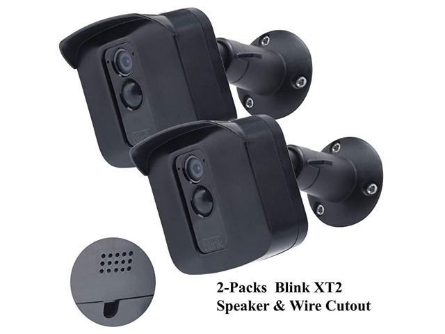 Housing Wall Mount Hard Case Adjustable Metal Bracket for Blink XT2 Camera Exclusively Designed for Blink XT2 Security Camera with Speaker Cutout