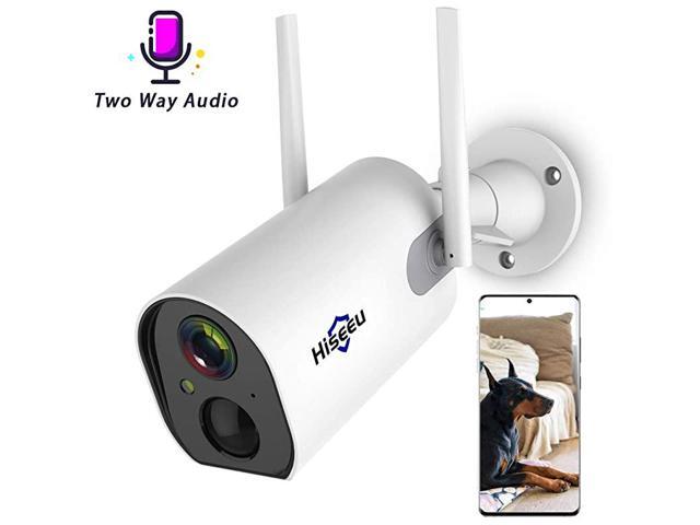 Home Battery Security Camera 1080PTwo Way Audio10400mAh Rechargeable BatteryNight VisonPIR Motion DetectionIP65 WaterproofApp Remote24Ghz