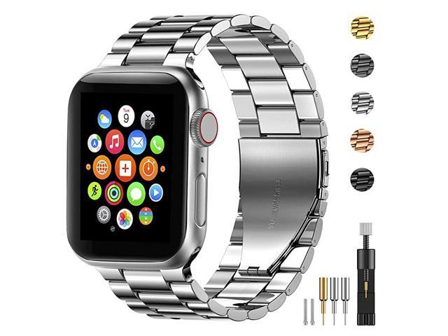 Stainless Steel Metal Band for Apple Watch 38404244mm Strap Replacement Link Bracelet Band Compatible with Apple Watch Series 6 Apple Watch Series