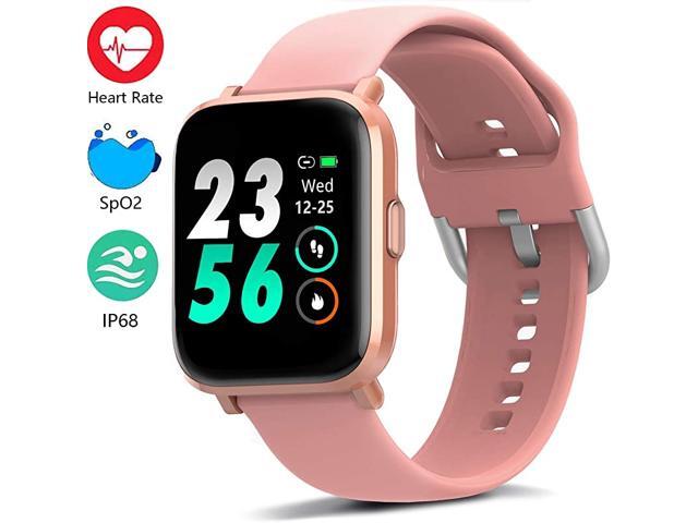 Blood Oxygen Heart Rate Monitor Smart Watch with 18 Sport Modes DIY Screen Fitness Tracker with Music Control Sleep Tracker Waterproof Pedometer
