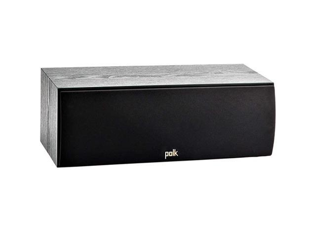 T30 100 Watt Home Theater Center Channel Speaker HiRes Audio with Deep Bass Response Dolby and DTS Surround Single Black