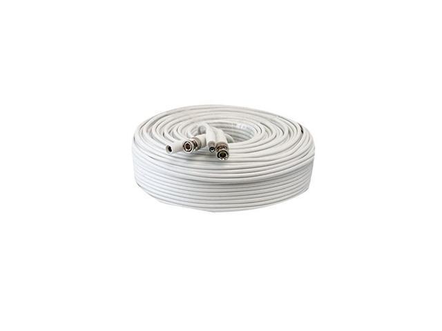100ft RG59 Siamese Combo 20AWG Power Video Coaxial Cable BNC 75Ohm 95 Braid Wire Cord for HDSDI AHD TVI CVI All CCTV Security Cameras with BNC