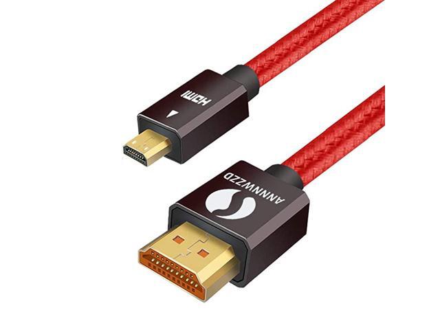 Micro HDMI to HDMI Cable 4k 60HzFor GoPro Hero 7 Black Hero 5 4 6 Raspberry Pi 4 Sony A6000 A6300 Camera Nikon B500 Lenovo Yoga 3 Pro Yoga 710 1M