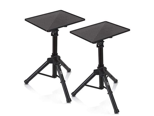 Universal Laptop Projector Tripod Stand 2 Pcs Computer Book DJ Equipment Holder Mount Height Adjustable Up to 52 Inches w 20 x 16 Plate Size