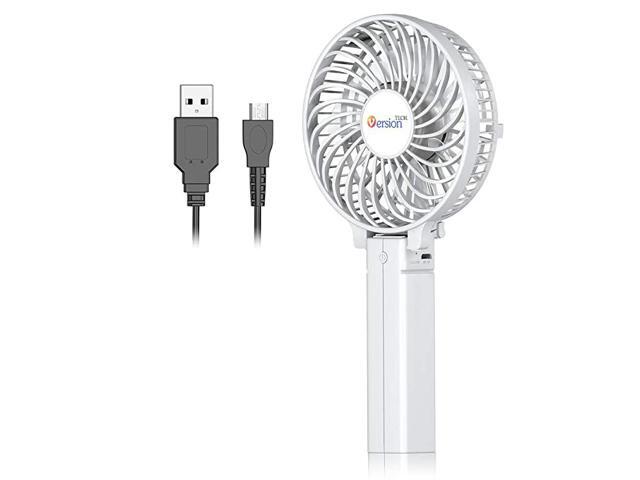 Mini Portable Fan USB Battery Operated Desk Fan Small Personal Handheld Table Fan with USB Rechargeable Cooling Folding Electric Fan for Travel