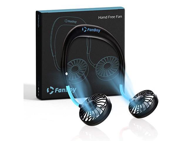 Free Fan Portable Personal USB Mini Fans Wearable Neck Necklace Cooler Device Rechargeable Battery Hanging Neckband Cooling Fan For Sport Camping