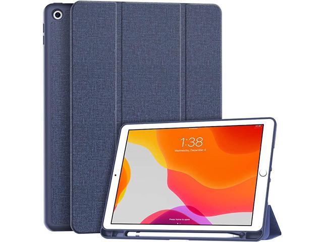 New iPad 102 Case with Pencil Holder iPad 8th Generation 20207th Generation 2019 CasePremium Shockproof Case with Soft TPU Back CoverAuto SleepWake