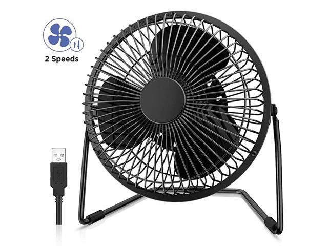 6 Inch Desktop Table Fan USB POWERED ONLY USB Desk Fan with 2 Setting Portable Mini USB Fan for Metal Design Quiet Operation 360° Rotation Personal