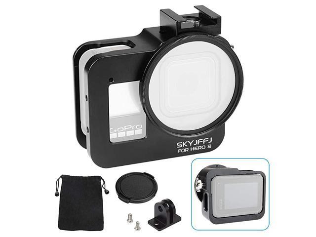 GearCompatible Hero8 Aluminum Case with Circular Lens Ring52mm UV FilterPerfect Cold Shose for MountExpert Protective Aluminum Case for Easy to