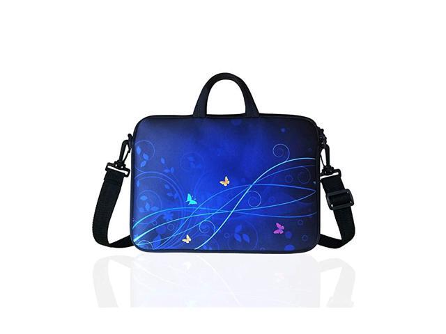 to 125Inch Neoprene Laptop Shoulder Messenger Bag Case Sleeve for 11 116 12 122 125 Inch ChromebookTabletNotebookMacbook ProAir Blue
