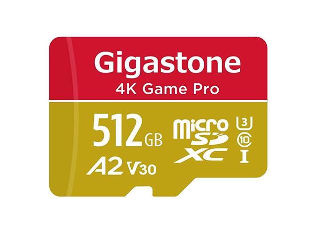 512GB Micro SD Card 4K Game Pro Nintendo Switch Compatible A2 Run App 4K Video Recording RW up to 10060MBs Micro SDXC UHSI A2 V30 Class 10
