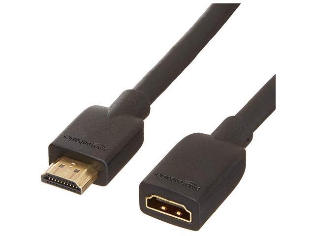 Basics HighSpeed Male to Female HDMI Extension Cable 6 Feet