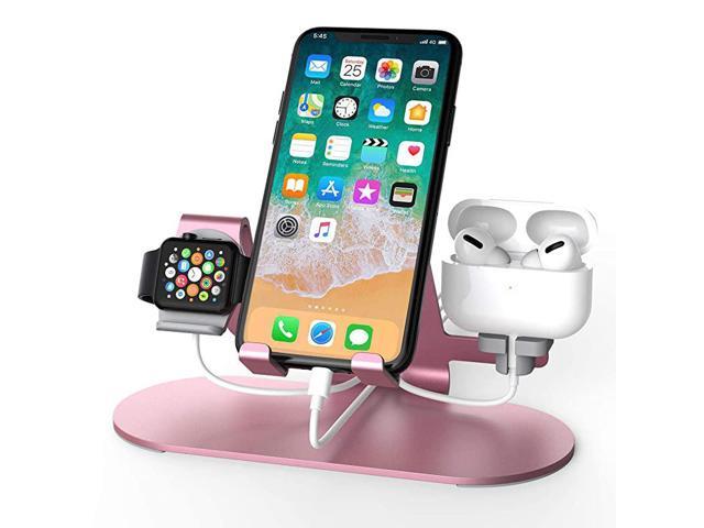 in 1 Aluminum Charging Station for Apple Watch Charger Stand Dock for iWatch Series 421iPadAirPods and iPhone XsX MaxXRX88Plus77 Plus 6S 6S