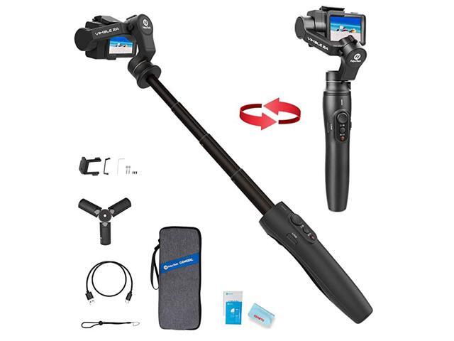 3Axis Action Camera Gimbal Stabilizer for GoPro Hero 8765 WiFi Connection Handheld Gimbal Selfie Stick for SJCAM YICAM 18cm Extendable Pole